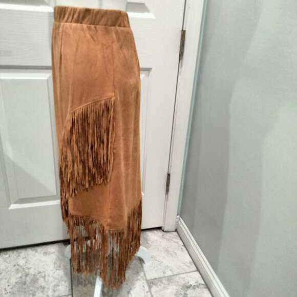 Faux Suede Midi Skirt by American West, Size Medium, NWT - Picture 6 of 13